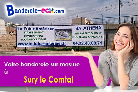 A Sury-le-Comtal (Loire/42450) fourniture de votre banderole pas cher