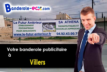 A Villers (Loire/42460) impression de votre banderole personnalisée