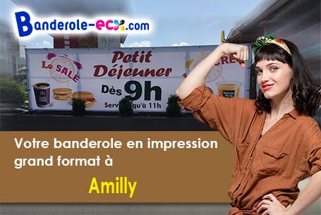 Banderole pas cher fabriqué sur mesure à Amilly (Loiret/45200)