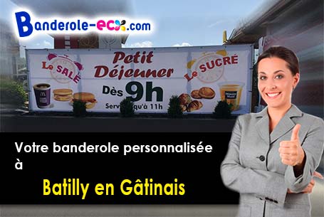 Impression de votre banderole personnalisée à Batilly-en-Gâtinais (Loiret/45340)