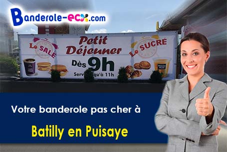 Banderole personnalisée pour vos événements à Batilly-en-Puisaye (Loiret/45420)