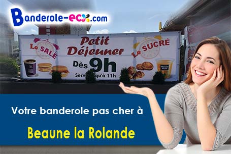 Banderole publicitaire pour vos événements à Beaune-la-Rolande (Loiret/45340)