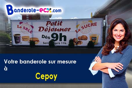 A Cepoy (Loiret/45120) fourniture de votre banderole publicitaire