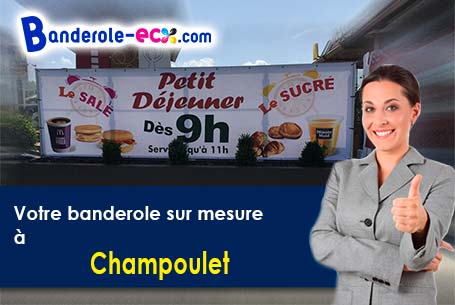 A Champoulet (Loiret/45420) fourniture de votre banderole pas cher