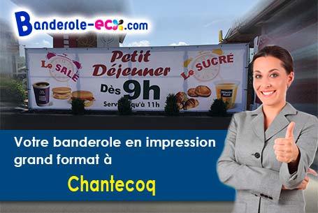 Banderole personnalisée fabriqué sur mesure à Chantecoq (Loiret/45320)