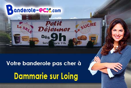 Banderole pas cher pour vos événements à Dammarie-sur-Loing (Loiret/45230)