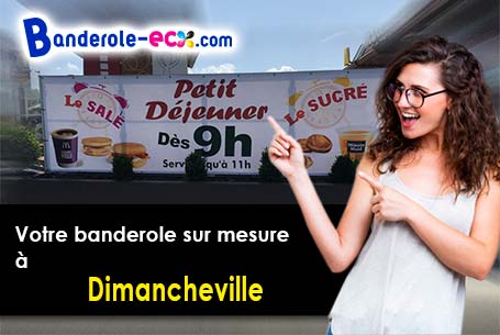 A Dimancheville (Loiret/45390) fourniture de votre banderole pas cher