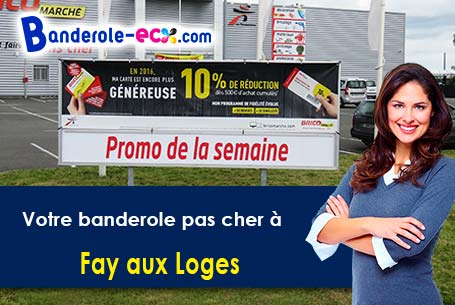 Banderole pas cher fabriqué sur mesure à Fay-aux-Loges (Loiret/45450)