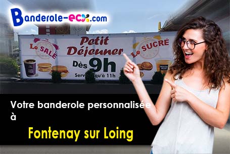 Impression de votre banderole publicitaire à Fontenay-sur-Loing (Loiret/45210)