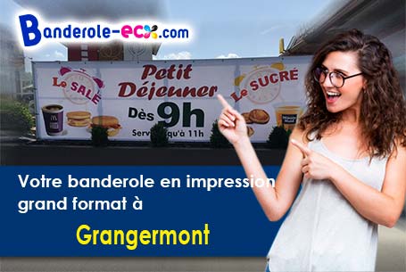 Banderole personnalisée fabriqué sur mesure à Grangermont (Loiret/45390)