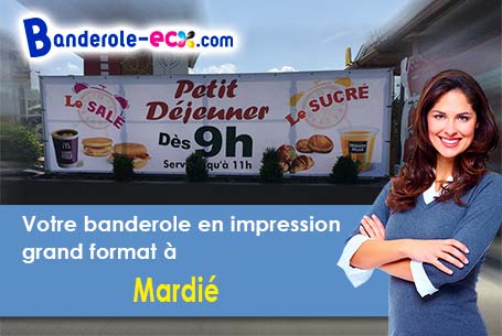 Banderole pas cher fabriqué sur mesure à Mardié (Loiret/45430)