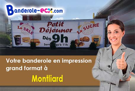 Banderole publicitaire fabriqué sur mesure à Montliard (Loiret/45340)