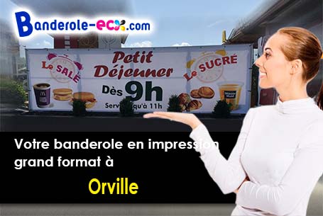 Banderole personnalisée fabriqué sur mesure à Orville (Loiret/45390)