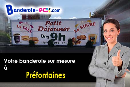A Préfontaines (Loiret/45490) fourniture de votre banderole publicitaire