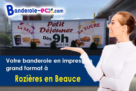 Banderole publicitaire fabriqué sur mesure à Rozières-en-Beauce (Loiret/45130)