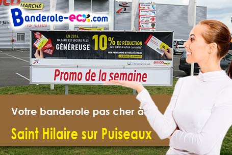 Banderole publicitaire fabriqué sur mesure à Saint-Hilaire-sur-Puiseaux (Loiret/45700)