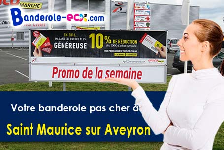 Banderole pas cher fabriqué sur mesure à Saint-Maurice-sur-Aveyron (Loiret/45230)