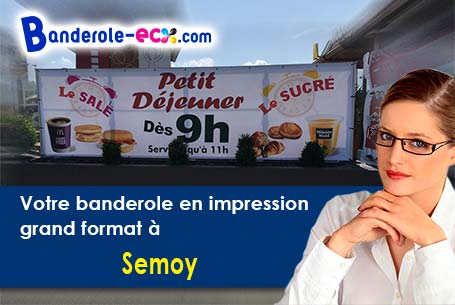 Banderole pas cher fabriqué sur mesure à Semoy (Loiret/45400)