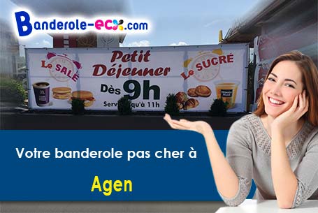 Banderole personnalisée fabriqué sur mesure à Agen (Lot-et-Garonne/47000)