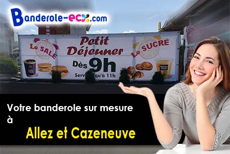 Banderole personnalisée pour vos événements à Allez-et-Cazeneuve (Lot-et-Garonne/47110)