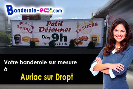 Banderole pas cher pour vos événements à Auriac-sur-Dropt (Lot-et-Garonne/47120)