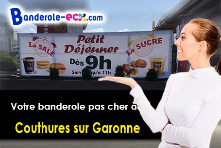 Banderole personnalisée fabriqué sur mesure à Couthures-sur-Garonne (Lot-et-Garonne/47200)