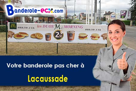 Banderole publicitaire fabriqué sur mesure à Lacaussade (Lot-et-Garonne/47150)