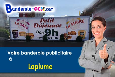 A Laplume (Lot-et-Garonne/47310) fourniture de votre banderole personnalisée