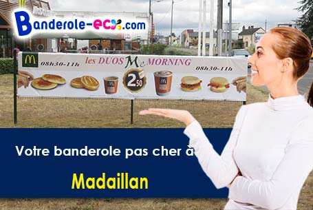 Banderole personnalisée fabriqué sur mesure à Madaillan (Lot-et-Garonne/47360)