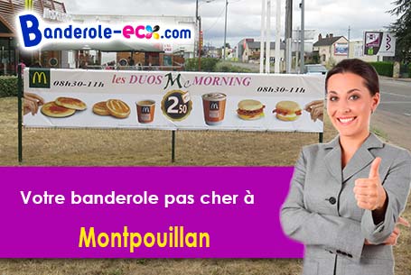 Banderole pas cher fabriqué sur mesure à Montpouillan (Lot-et-Garonne/47200)