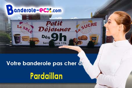 Banderole publicitaire fabriqué sur mesure à Pardaillan (Lot-et-Garonne/47120)