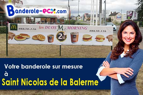 Banderole pas cher pour vos événements à Saint-Nicolas-de-la-Balerme (Lot-et-Garonne/47220)