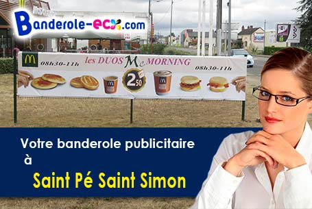 A Saint-Pé-Saint-Simon (Lot-et-Garonne/47170) fourniture de votre banderole publicitaire