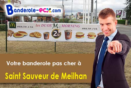 Banderole pas cher fabriqué sur mesure à Saint-Sauveur-de-Meilhan (Lot-et-Garonne/47200)