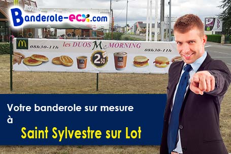 Banderole pas cher pour vos événements à Saint-Sylvestre-sur-Lot (Lot-et-Garonne/47140)