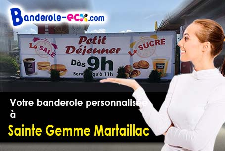 A Sainte-Gemme-Martaillac (Lot-et-Garonne/47250) impression de votre banderole publicitaire