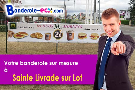 Banderole personnalisée pour vos événements à Sainte-Livrade-sur-Lot (Lot-et-Garonne/47110)