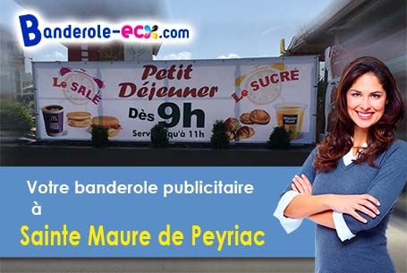 A Sainte-Maure-de-Peyriac (Lot-et-Garonne/47170) fourniture de votre banderole pas cher