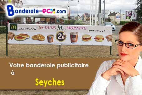 A Seyches (Lot-et-Garonne/47350) fourniture de votre banderole personnalisée