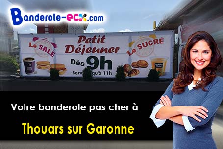 Banderole personnalisée fabriqué sur mesure à Thouars-sur-Garonne (Lot-et-Garonne/47230)