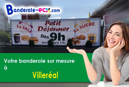 Banderole personnalisée pour vos événements à Villeréal (Lot-et-Garonne/47210)