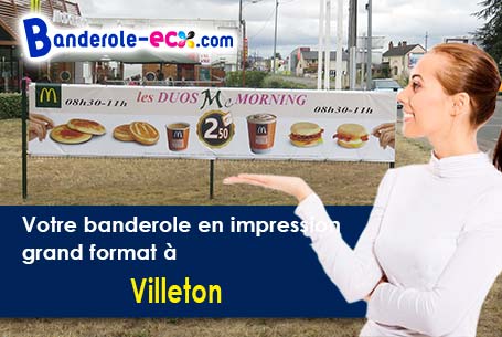 Impression de votre banderole pas cher à Villeton (Lot-et-Garonne/47400)