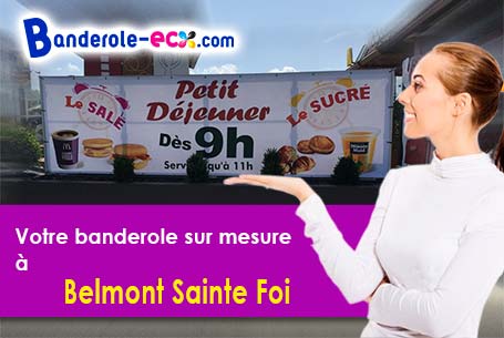Banderole publicitaire pour vos événements à Belmont-Sainte-Foi (Lot/46230)