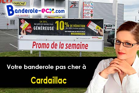 Banderole pas cher fabriqué sur mesure à Cardaillac (Lot/46100)