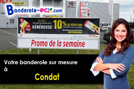 Banderole personnalisée pour vos événements à Condat (Lot/46110)