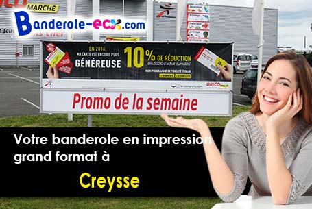Impression de votre banderole publicitaire à Creysse (Lot/46600)