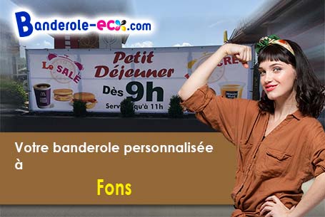 A Fons (Lot/46100) impression de votre banderole personnalisée