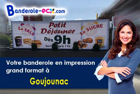 Impression de votre banderole personnalisée à Goujounac (Lot/46250)