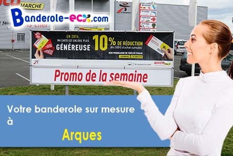 Banderole pas cher pour vos événements à Arques (Lot/46250)