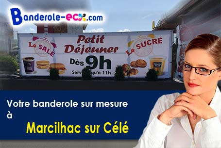 Banderole publicitaire pour vos événements à Marcilhac-sur-Célé (Lot/46160)